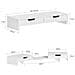 Supporto Monitor Pc Da Scrivania Per 2 Monitors Angoli Girevole Con 2 Organizzatore Cassetti Supporto Per Monitor Di Bambù Bianco Bbf04-w - Foto miniatura 2