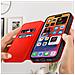 Custodia Iphone 14 Pro Max Portafoglio Supporto Video Rossa - Foto miniatura 2