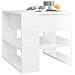 Tavolino Salotto Bianco Lucido 55,5x55x45 Cm Legno Multistrato - Foto miniatura 3