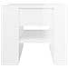 Tavolino Salotto Bianco Lucido 55,5x55x45 Cm Legno Multistrato - Foto miniatura 4