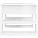 Tavolino Salotto Bianco Lucido 55,5x55x45 Cm Legno Multistrato - Foto miniatura 5