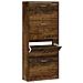 Scarpiera Rovere Fumo 63x24x147 Cm In Legno Multistrato - Foto miniatura 2