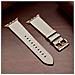 Cinturino Per Apple Watch 45 Mm / 44 Mm / 42 Mm In Vera Pelle Beige - Foto miniatura 4