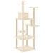 Albero Per Gatti Con Tiragraffi In Sisal Crema 153 Cm - Foto miniatura 4