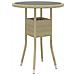 Set Mobili Da Pranzo Per Giardino 3 Pz In Polyrattan Beige - Foto miniatura 3