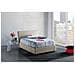 Letto Piazza E Mezza Asmara, Letto Contenitore Con Rivestimento In Tessuto, 100% Made In Italy, Apertura Frontale, Con Materasso Cm 120x190 Incluso, Beige - Foto miniatura 1