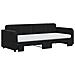 Divano Letto Estraibile Con Materassi Nero 80x200 Cm Velluto - Foto miniatura 3