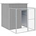 Casetta Cani Corsa Grigio Chiaro 165x251x181 Cm Acciaio Zincato - Foto miniatura 1