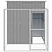 Casetta Cani Corsa Grigio Chiaro 165x251x181 Cm Acciaio Zincato - Foto miniatura 4