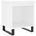 Comodino Bianco 40x35x50 Cm In Legno Multistrato - Foto miniatura 2