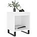 Comodino Bianco 40x35x50 Cm In Legno Multistrato - Foto miniatura 3