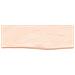 Ripiano a Parete 60x20x6 cm Legno Massello Rovere Non Trattato - Foto miniatura 2