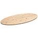 Piano Tavolo 90x45x2,5 Cm In Legno Massello Di Pino Ovale - Foto miniatura 1