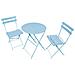 Set di Mobili da Balcone ORION Tavolo rotondo e 2 Sedie in Blu Elegante - Foto miniatura 2
