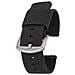 Cinturino In Nylon Per Orologio Con Barre A Molla A Sgancio Rapido Black 18 Mm - Foto miniatura 1