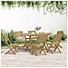 Sedie Giardino Pieghevoli 6 pz 48,5x61,5x87 cm Massello Acacia - Foto miniatura 2