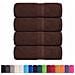 Asciugamani Per Sapone 4 Pz Marrone 30x30cm 360g/m 100% Cotone - Foto miniatura 2