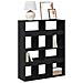 Libreria Nera 100x33x125,5 Cm In Legno Multistrato - Foto miniatura 1