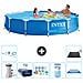 Piscina Fuori Terra - In Giro - 366x76 Cm - Blu - Include Accessori Coordinati A1761 - Foto miniatura 1