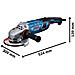 Smerigliatrice Angolare GWS 30-180 B 180 mm 8500 Giri /min 2800 W 5,7 kg Nero Blue - Foto miniatura 3