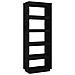 Libreria /divisorio Nero 60x35x167 Cm In Legno Massello Di Pino - Foto miniatura 1