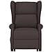 Poltrona Alzapersona Marrone Scuro In Tessuto - Foto miniatura 3