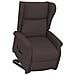 Poltrona Alzapersona Marrone Scuro In Tessuto - Foto miniatura 6