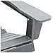Set Lounge Giardino 3 Pezzi Grigio Chiaro HDPE, Sedia Adirondack  con Poggiapiedi Grigio Chiaro HDPE, Tavolino Laterale  Grigio Chiaro 38x38x45 cm HDPE - Foto miniatura 8
