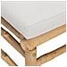 Set Salotto da Giardino 6pz con Cuscini Grigio Chiaro Bambù - Foto miniatura 6