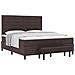Letto a Rete con Materasso e Panchina Marrone Scuro 180x200 cm Tessuto - Foto miniatura 1