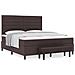 Letto a Rete con Materasso e Panchina Marrone Scuro 180x200 cm Tessuto - Foto miniatura 4