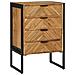 Highboard 50x35x75 cm in legno massello di acacia - Foto miniatura 1