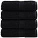 Asciugamani Premium SOLUND 4 pz Nero 30x30 cm 600 g/m² - Foto miniatura 1