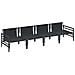 Set Divano da Giardino 4 pcs Antracite Acciaio - Foto miniatura 4