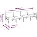 Set Divano da Giardino 4 pcs Antracite Acciaio - Foto miniatura 7