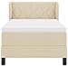 Letto box spring con materasso Crema 90 x 190 cm Tessuto - Foto miniatura 8