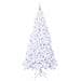 Albero di Natale artificiale Bianco 210 cm PVC e Acciaio - Foto miniatura 4
