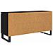 Mobile TV Rovere Nero 104 x 35 x 50 cm Legno multistrato - Foto miniatura 8