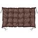 Cuscino da giardino impermeabile marrone 120x80 cm per panca in pallet - Foto miniatura 1