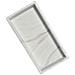 Vassoio Organizer Quadrato Grande In Silicone Per Bagno - Motivo Marmo, 30x12.5x2cm White - Foto miniatura 1