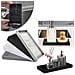 Vassoio Organizer Quadrato Grande In Silicone Per Bagno - Motivo Marmo, 30x12.5x2cm White - Foto miniatura 4