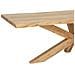 Tavolo Da Pranzo In Legno Di Acacia Con Bordo Vivo 240x100x77 - Foto miniatura 2