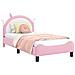 Struttura letto bambini con testata Rosa 80 x 160 cm PU - Foto miniatura 1
