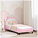 Struttura letto bambini con testata Rosa 80 x 160 cm PU - Foto miniatura 2