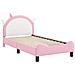 Struttura letto bambini con testata Rosa 80 x 160 cm PU - Foto miniatura 4