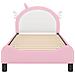 Struttura letto bambini con testata Rosa 80 x 160 cm PU - Foto miniatura 5