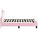 Struttura letto bambini con testata Rosa 80 x 160 cm PU - Foto miniatura 6