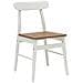 Sedia da pranzo 2 pcs Bianco e Naturale 43 x 44,5 x 77 cm - Foto miniatura 4