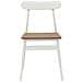 Sedia da pranzo 2 pcs Bianco e Naturale 43 x 44,5 x 77 cm - Foto miniatura 5