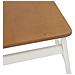 Sedia da pranzo 2 pcs Bianco e Naturale 43 x 44,5 x 77 cm - Foto miniatura 8